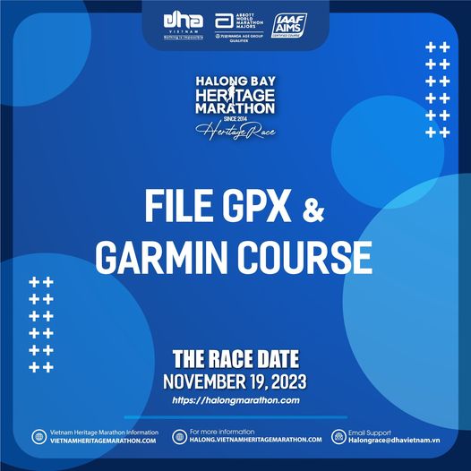 HALONG BAY HERITAGE MARATHON: GPX TRACK FILE, GARMIN COURSE