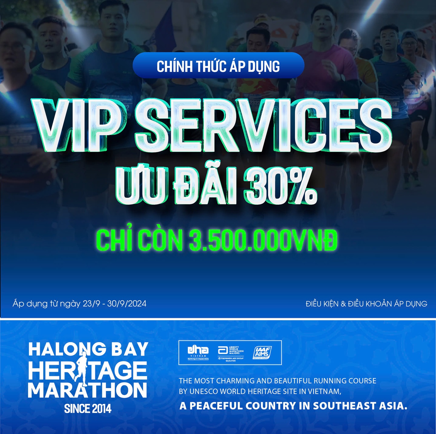 VIP SERVICES – VIP PRIVILEGES AT THE HALONG BAY HERITAGE MARATHON